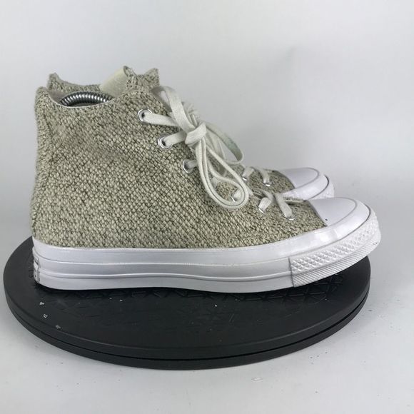 Converse Chuck 70 Vintage Weave High Top Tan/White 156282C Women’s Size 8 - Picture 4 of 12
